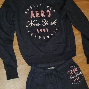 Aeropostale two piece matching hoodie set